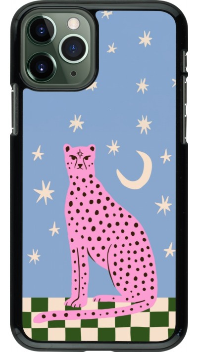 Coque iPhone 11 Pro - Pink leopard with stars 2026