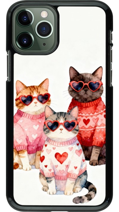 Coque iPhone 11 Pro - Saint Valentines Day 26 Cat Love