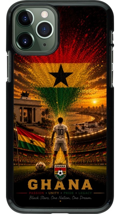 Coque iPhone 11 Pro - Football Ghana splash 2026
