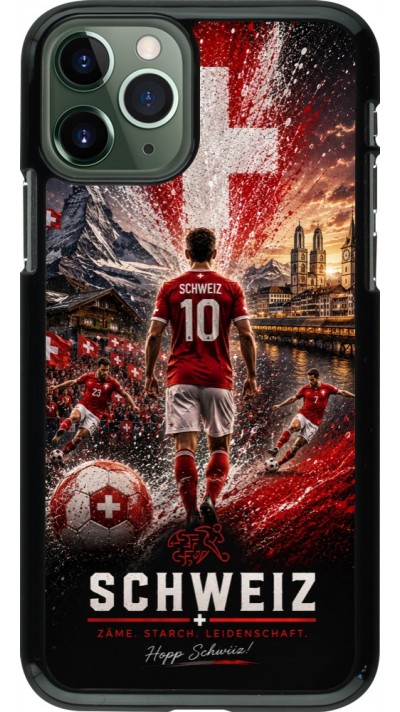 Coque iPhone 11 Pro - Football Schweiz splash 2026