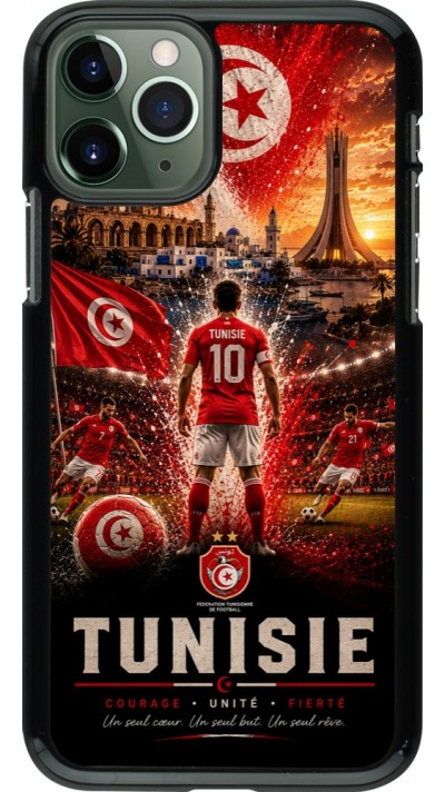 Coque iPhone 11 Pro - Football Tunisie splash 2026