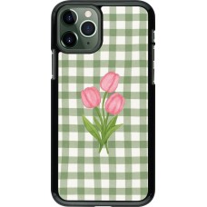 Coque iPhone 11 Pro - Green vichy tulips Spring 2026