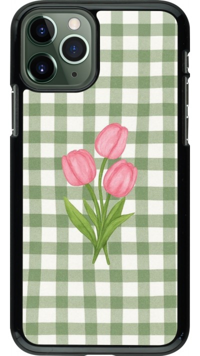 Coque iPhone 11 Pro - Green vichy tulips Spring 2026