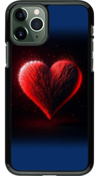 Coque iPhone 11 Pro - Valentine 2025 coeur rouge