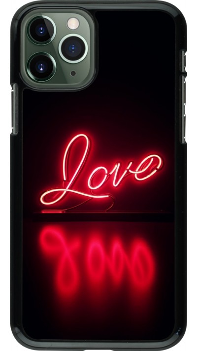 Coque iPhone 11 Pro - Valentine 2025 Neon Love