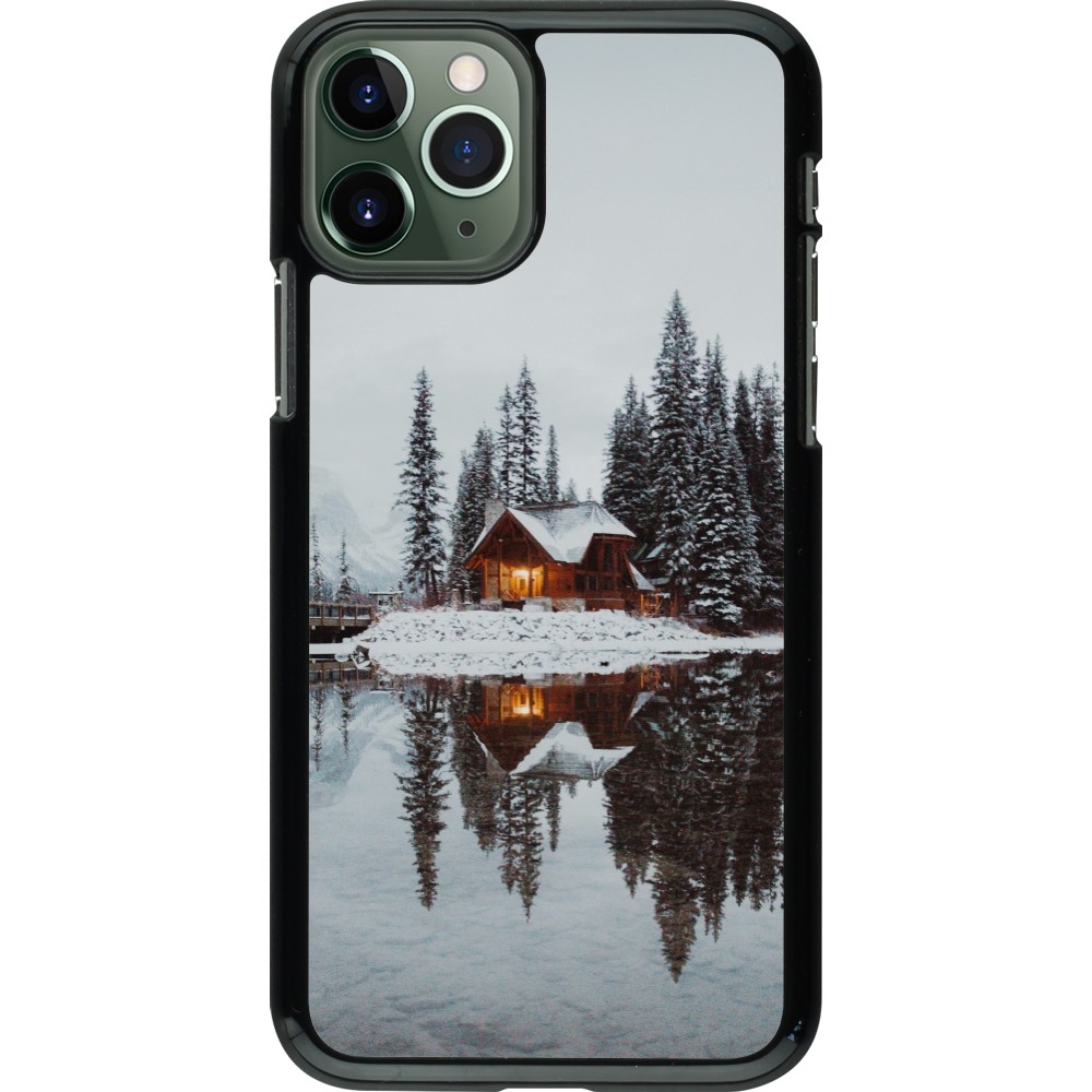 Coque iPhone 11 Pro - Winter 25 Winter house forest afternoon