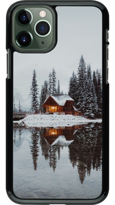 Coque iPhone 11 Pro - Winter 25 Winter house forest afternoon