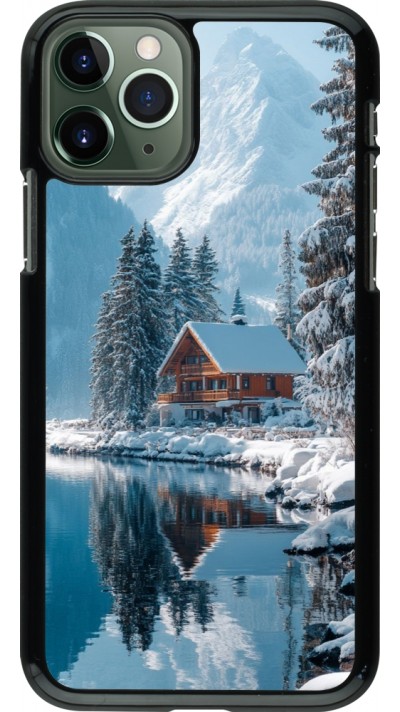 Coque iPhone 11 Pro - Winter 25 Winter house forest day