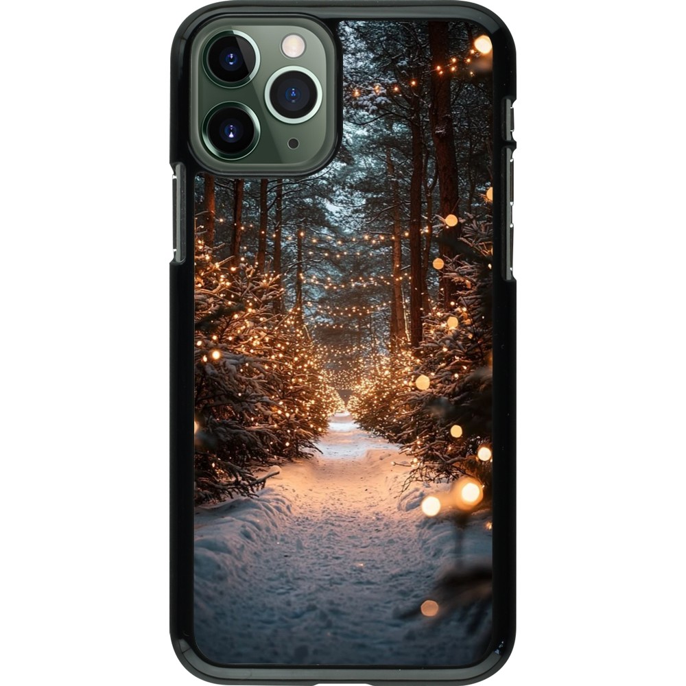 Coque iPhone 11 Pro - Winter 25 Winter snowy road