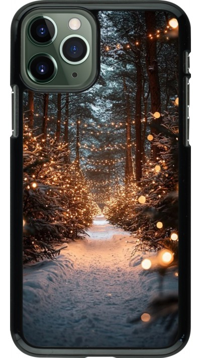 Coque iPhone 11 Pro - Winter 25 Winter snowy road