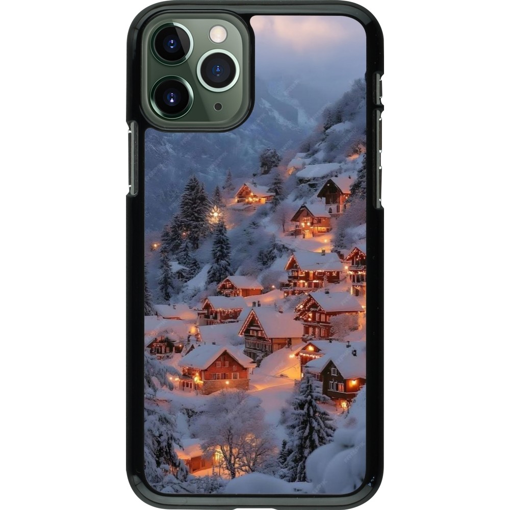 Coque iPhone 11 Pro - Winter 25 Winter snowy village