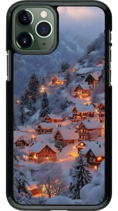 Coque iPhone 11 Pro - Winter 25 Winter snowy village