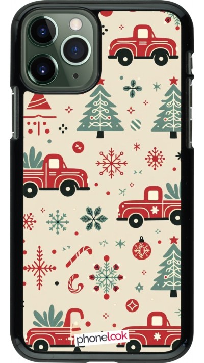 Coque iPhone 11 Pro - Noël 2024 Camion Sapin