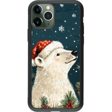 Coque iPhone 11 Pro - Silicone rigide noir Christmas 25 Bear
