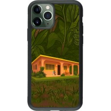 iPhone 11 Pro Case Hülle - Silikon schwarz Benitos house DTMF