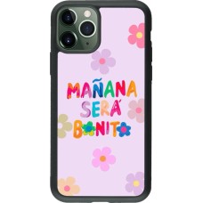 Coque iPhone 11 Pro - Silicone rigide noir Karol G Manana sera bonito