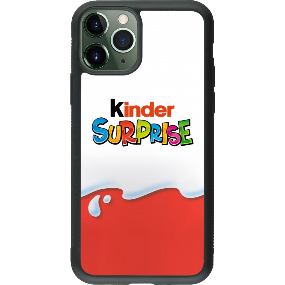 iPhone 11 Pro Case Hülle - Silikon schwarz Kinder Surprise
