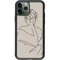 Coque iPhone 11 Pro - Silicone rigide noir Salnikova 05
