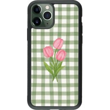 iPhone 11 Pro Case Hülle - Silikon schwarz Green vichy tulips Spring 2026