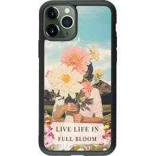 iPhone 11 Pro Case Hülle - Silikon schwarz Live life in full moon Spring 2026