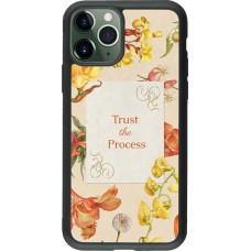Coque iPhone 11 Pro - Silicone rigide noir Trust the process Spring 2026