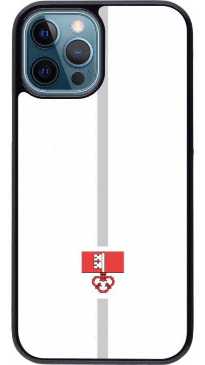 iPhone 12 / 12 Pro Case Hülle - Kanton OW weiss