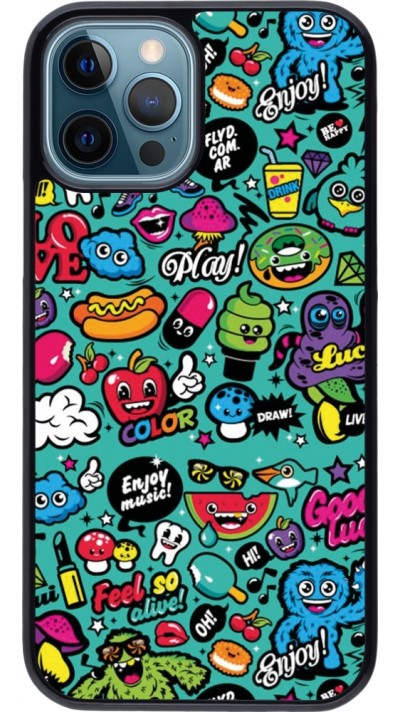 Coque iPhone 12 / 12 Pro - Cartoons old school