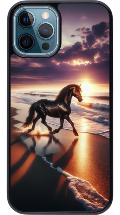 iPhone 12 / 12 Pro Case Hülle - Pferd majestätisch Strand