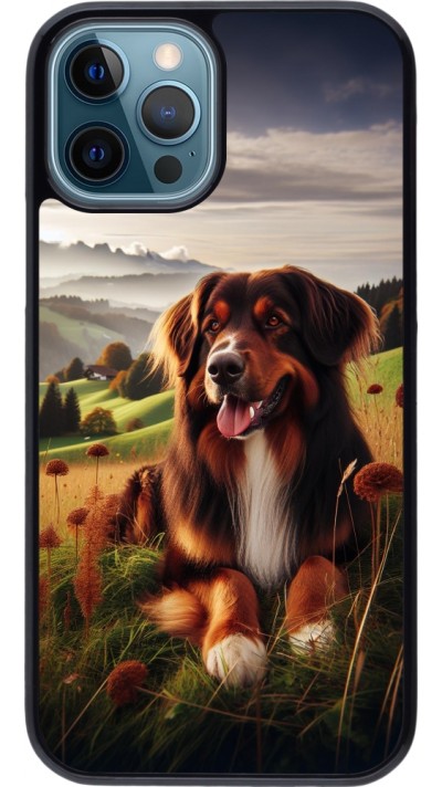 Coque iPhone 12 / 12 Pro - Chien Campagne Suisse