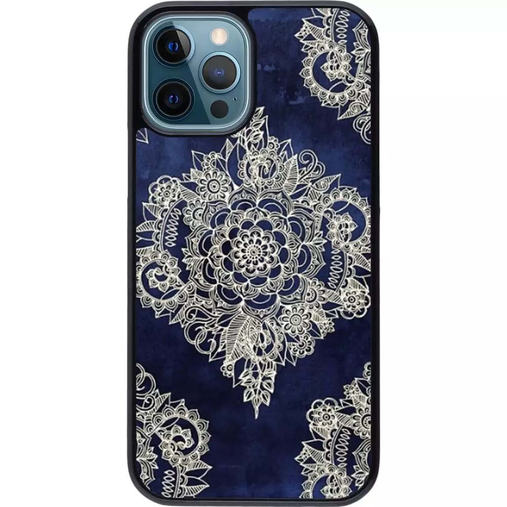 Hülle iPhone 12 / 12 Pro - Cream Flower Moroccan