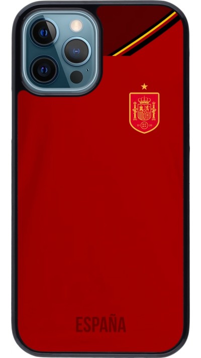 Coque iPhone 12 / 12 Pro - Maillot de football Espagne 2022 personnalisable