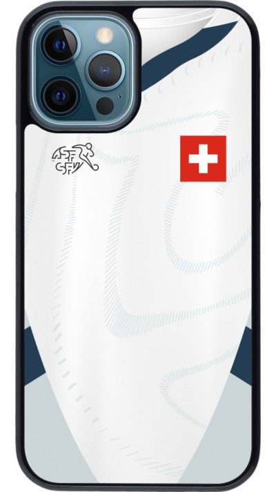 iPhone 12 / 12 Pro Case Hülle - Schweiz Away personalisierbares Fussballtrikot