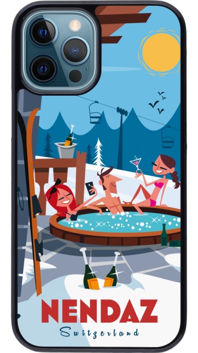 Coque iPhone 12 / 12 Pro - Nendaz Mountain Jacuzzi