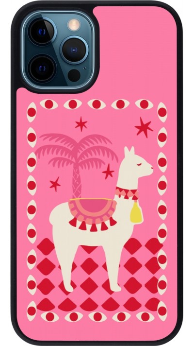 Coque iPhone 12 / 12 Pro - Silicone rigide noir Alpaca 2026