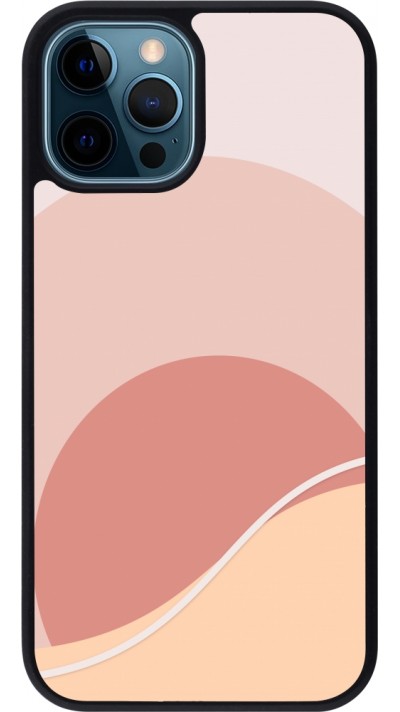 iPhone 12 / 12 Pro Case Hülle - Silikon schwarz Autumn 22 abstract sunrise