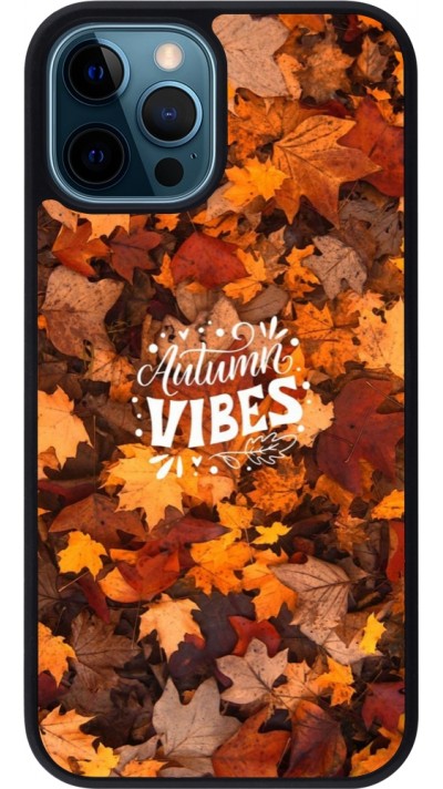 iPhone 12 / 12 Pro Case Hülle - Silikon schwarz Autumn 25 Autumn vibes