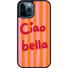 Coque iPhone 12 / 12 Pro - Silicone rigide noir Bye Bella 2026