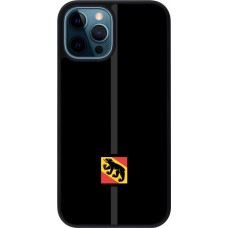 iPhone 12 / 12 Pro Case Hülle - Silikon schwarz Kanton BE schwarz
