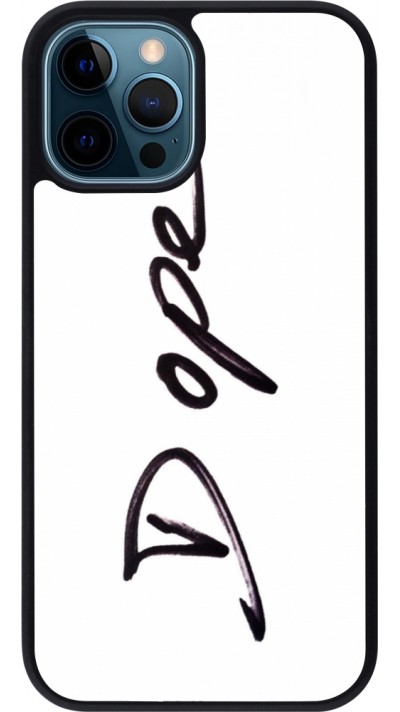 iPhone 12 / 12 Pro Case Hülle - Silikon schwarz Dope