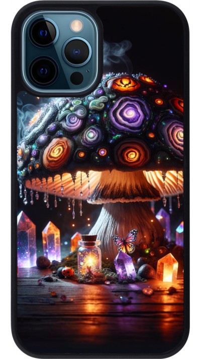 iPhone 12 / 12 Pro Case Hülle - Silikon schwarz Halloween Zaubertrank Magie