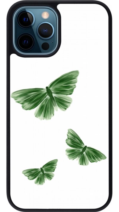 iPhone 12 / 12 Pro Case Hülle - Silikon schwarz Butterflies Spring 2026