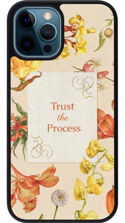 iPhone 12 / 12 Pro Case Hülle - Silikon schwarz Trust the process Spring 2026