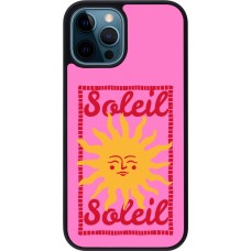 Coque iPhone 12 / 12 Pro - Silicone rigide noir Sun sun 2026