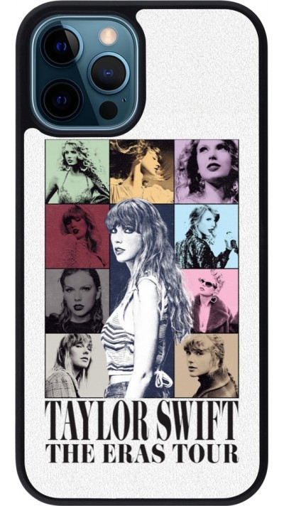 Coque iPhone 12 / 12 Pro - Silicone rigide noir Taylor Swift The Eras Tour