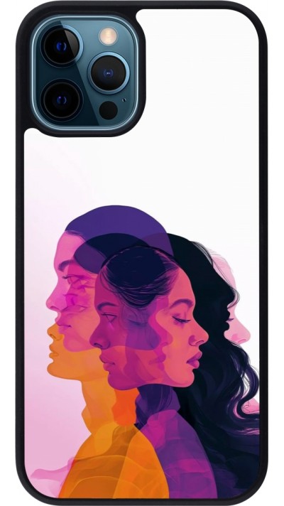 Coque iPhone 12 / 12 Pro - Silicone rigide noir Womens day 2026 10
