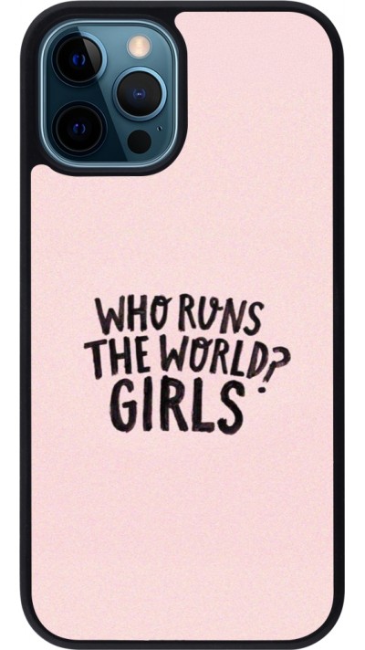 Coque iPhone 12 / 12 Pro - Silicone rigide noir Womens day 2026 3