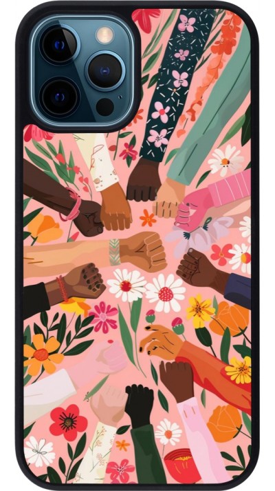 Coque iPhone 12 / 12 Pro - Silicone rigide noir Womens day 2026 8