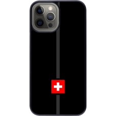 iPhone 12 Pro Max Case Hülle - Kanton CH schwarz