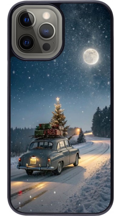 Coque iPhone 12 Pro Max - Christmas 25 Car with Tree Xmas
