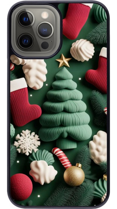 Coque iPhone 12 Pro Max - Christmas 25 Christmas textiles